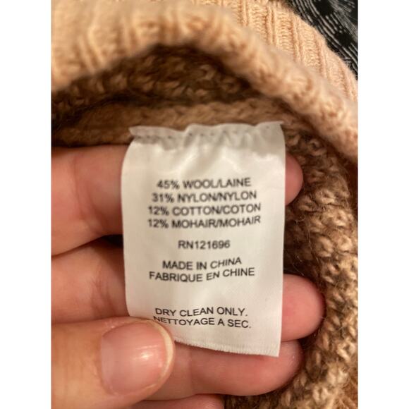 Demylee × J. Crew Leopard Print Sweater Puff Short Sleeve  Wool Mohair XS - Picture 5 of 5